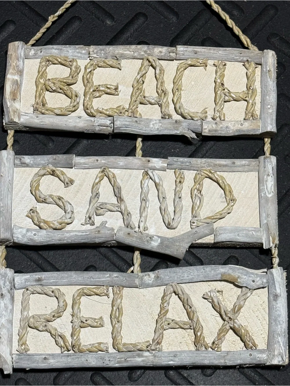 Beach Sand Relax Rope Wall Hanging